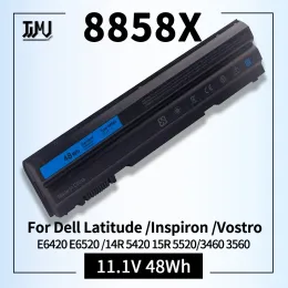 Батареи 48WH 8858X Батарея для ноутбука для Dell Inspiron 14R 5420 15R 5520 7520 17R 4720 7420 Latitude E5520 E6420 Vostro 3560 T54FJ 11.1V
