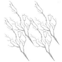 Fiori decorativi 4 pezzi Twigs simulato piante finte rami finti decorazioni in plastica fali