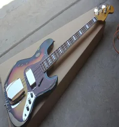 Old Body 4 Strings Electric Bass Guitar z czerwoną perłową PickguardRosewood TwysztarnboardChrome Hardwaresoffer Dostosowywana 9362878