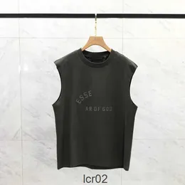 Designer Men Cotton Vest Fashion Street Summer Summer Outdoor T-shirt Carta impressão