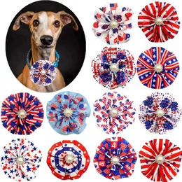 Abbigliamento per cani 50/100 pezzi American Independence Days Cirmer con accessori strass per le forniture per animali