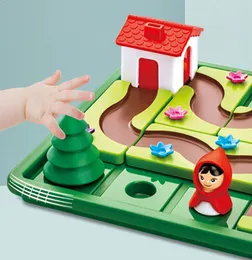 Küçük Domuzlar Küçük Kırmızı Binicilik ve Büyük Gri Kurt Ebeveyn-Çocuk İstihbarat Kedenliği Eğlenceli Oyuncaklar IQ Eğitim Oyuncak Çocuk Hediyeleri 240402