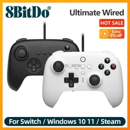Spielcontroller Joysticks 8 Bitdo Ultimate Controller Gamepad Wired USB -kompatibel mit Windows 1011 Steam Deck Q240407