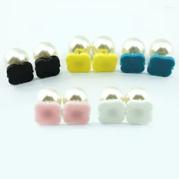 Stud Earrings Blank Acrylic Pearls