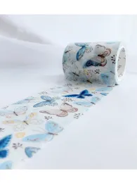 Teyp Kelebek Renkli Kolaj Washi Bant Ins Style Dijital Baskı Diy Maskeleme Mavi Scrapbook Dekorasyon Sticker Okul Kırtasiyesi 2016