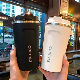 Stainless Steel Vacuum Flask Outdoor Portable Coffee Cup Thermos Mug Travel Water Bottle 380510ML Kitchen Accessories 240407