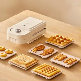 Hediye sargısı 650w elektrikli sandviç üreticisi çok fonksiyonlu waffle toaster toaster fırıncı kahvaltı takoyaki gözleme çörek sandviçea