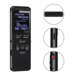 Recorder v65 Type C Uppladdningsbar pennainspelare WAV 3072KBP MP3 192Kbps Inspelning Bithastighet Voice Activated Monitoring Record för föreläsning