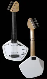 Custom 4 Strings 60s IV White Electric Bass Guitar Rare Shape Solid Body Maple Neck Dot Inlay White Pickguard Chrome Hardware4412499