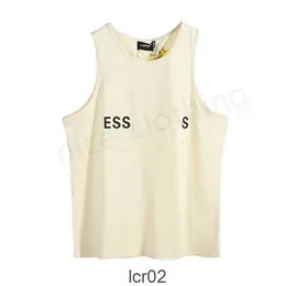 Ess Tank Tops Tasarımcı Yaz Erkek Yelek Lüks Moda Söğretsiz Kazak Kadın Singlet Sport Fitness Pamuk Baskı Eğitimi Vestyayq