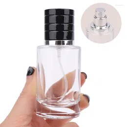 収納ボトル1x 30mlガラス香水ボトルアトマイザーバイアルジャーチューブスプレーサブ空の補充可能な液体容器ディスペンサー小さい