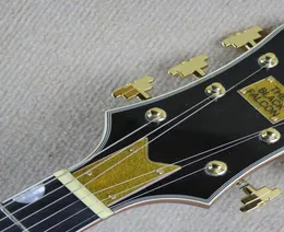 Гитара Dream Black Falcon G6120 полуболовый кузов джаз электрогитара золотой блеск для корпуса, переплетая чернокожие пальжи, биг, тремоло B7413528