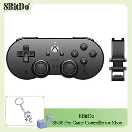 Spelkontroller Joysticks 8Bitdo SN30 Pro Wireless Gamepad med Holder Clip Bluetooth Game Controller för Xbox iOS iPados MacOS TVOS Android Mobiltelefon Q240407