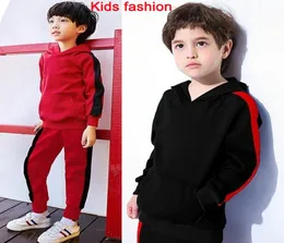 MEN039S Tracksuits Herbst Kinderamp39 -Kleidungssets für Jungen Mädchen Kleidung 100cm160 cm Winter Casual Kids Outfit Hoodies9158739