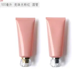 100 ml Pink Tube Cream Empty Plastic Travel Liquid Lotion Bottle Packaging Cosmetic Jar Makeup Small Container Pet Shampoohigh Qty8038276