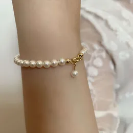 Zhengyuan Qiangguang Shijia Pearl Bileklik Amerika Birleşik Devletleri'nde 14K Altın Paketi, Hafif Moda, Basit ve Çok Yönlü, Ateş Blogcuları tarafından da tasarlanmıştır