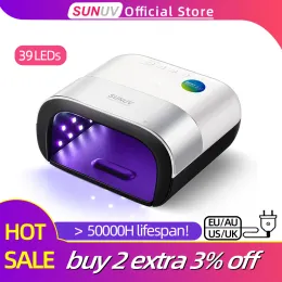 ブレードSunuv Sun3 UVランプ爪乾燥機ハイン48W UVランプ用ポリッシュ硬化モーションセンシングLCDディスプレイドライネイル付きUVネイル