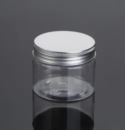 200pcs 100ml حاوية فارغة لتصميم Hair Hair Wax 100g Cream Jar Pet Backaging with Silver Aluminium Lid SN11941348793