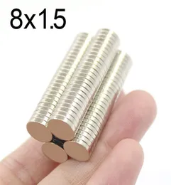 200pcs 8x15 Neodymium Magnet 8mm x 15mm N35 NDFEB Round Super Strong Strong Magnetic Imanes DISC3115190