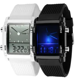 Personlighet LCD Electronics Wrist Watch Originalitet LED WIST Watch Silica Gel Number Show Witch Watch7252642