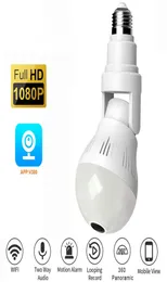 2MP WiFi Panorama Camera Security Lamp Panoramic Lamp CCTV Video Wireless IpCamera Surveillance Fisheye HD Night Vision Camera7745062