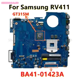 Moderkort BA4101423A för Samsung RV411 NPRV411 Laptop Motherboard med GT315M GPU HM55 DDR3 Mainboard 100% testad