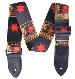 Soft Polyester Leather Ends Adjustable Guitar Strap Belts for Electric Acoustic Guitar Bass5105614