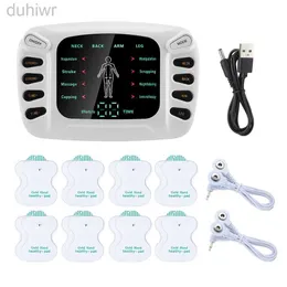 Helkroppsmassager Electric EMS Puls Muscle Stimulator TENS Akupunkturterapi Kroppsmassager för axel bakre nack Knäavslappnande massageinstrument 240407