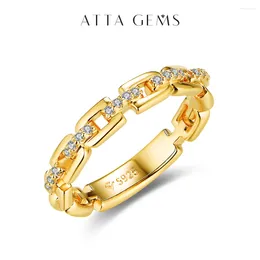 Cluster Rings Attagems 2024 Moissanite Christmas Ring For Women Men 925 Sterling Silver Rose Gold Wedding Fine Jewelry