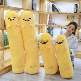 Film TV peluche giocattolo gudetama lungo cuscino giapponese divano in stile giapponese cuscino decorativo abbraccio giocattolo peluche di peluche anime peluche regali di Natale per ragazza lavabile 240407