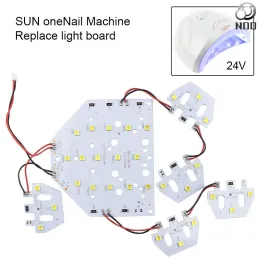 Guns Sun 1s LED Ersättningslampa för manikyr Naglar Nagellampa LED -gellacktorkning 48W Gel Nagel Dryer Therapy Lamp Ultraviolet