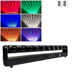 10x40W färgglad RGBW LED Super Beam Wall Washer Pixel DMX Linjär rörlig huvudljus för Stage Bar Disco KTV Theatre