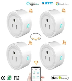 Mini US WiFi Plug Smart Temping Socket Wireless Outlet VOCE CONTROLLE Smart Smart Fockets Funziona con Alexa Google Home Tuya App1477119