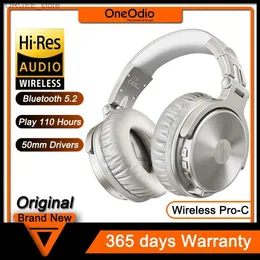 Cep Telefonu Kulaklıklar Oneodio Pro-C Kablosuz Kulaklıklar Bluetooth V5.2 Mikrofonlu 110H Oyun Süresi Katlanabilir Tasarım Derin Bas Hi-Fi Stereo Kulaklık Y240407