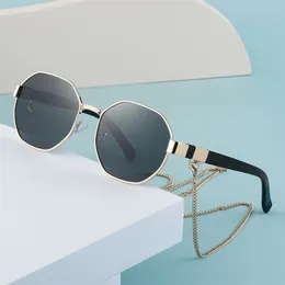 2023 New Fashion Chain Sunglasses Womens Anti Drop Hanging Rope Box Sunglasses Womens Sunglasses 230729