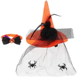 Vestuário para cães pet shalloween chapéu colarinho engraçado traje adorável decorativo gato gato gato gatinho ajustável colarinho lixo