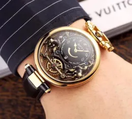 Yeni Bovet Amadeo Fleurier Büyük Komplikasyonlar Virtuoso Gül Altın İskelet Beyaz Dalaysal Erkekler İzle Kahverengi Deri Kayış Spor Saatleri2593744