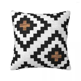 Pillow Urban Tribal Pattern No.16 - cemento azteco e decorazioni di lusso a lancio in legno