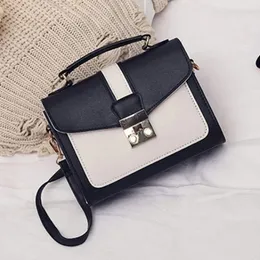 Axelväskor kvinnor handväska mini väska kvinna sling svart kvinnlig mode hit färg messenger satchel tote crossbody bolso fest