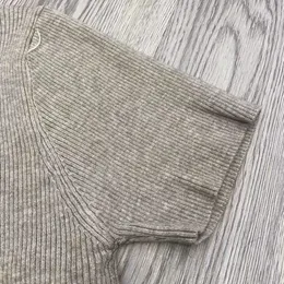 Damskie dzianiny sweter designer ściągacza okrągła szyi wełniana wełna z krótkim rękawem top swobodny styl Nowy temperament Swatery bluza wygodna wysokiej jakości skoczek