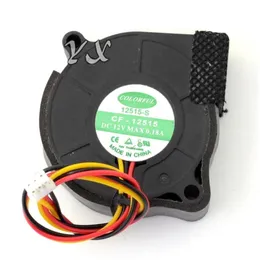 Fans kylningar av hög kvalitet CF12515 5015 50mm 5cm DC 12V 018A Blower Cooling Cooler4087524 Drop Delivery Computers Networking Computer Otmn0