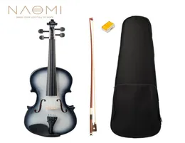 NAOMI 44 Akustisk fiol för studenter Nybörjare Fiol Set WBOW Case Rosin Violin Set New7941348