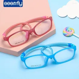 Telai occhiali da sole sembrifly silicone bambini tr90 bicchieri di computer anti-blu glass non slip per ragazzi per ragazzi ragazze occhiali occhiali