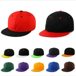 33 Colors Unisex Cap Acrylic Plain Snapback Hat High Quality Adult Hip Hop Baseball Caps for Men Women Outdoor Leisure Baseball Flat Hat