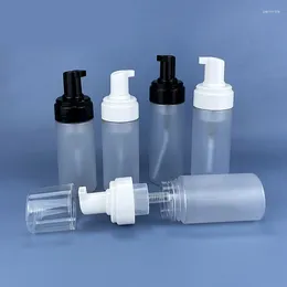 Depolama Şişeleri 100ml12ml150ml200ml Buzlu Plastik Şişe Köpük Pompa Temizleyici/Yüz/Mus/Sabun Yıkama Cilt Bakımı Kozmetik Paketleme