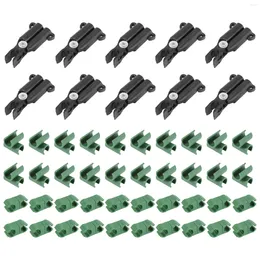 Schalen 50pcs Verstellbares Pflanzen -Gitter -Stecker -Stakes -Clip zum Klettern von Gartenstahlstahl (8 mm)