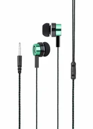 35mm Earphone Universal 35mm Inear Earphones Braided Ear Phones Headset Headphone for Samsung S4 S6 Phone HTC MP3 PLAYER9309749