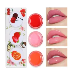 TteAyason 3PCSSET OF LIP MEMBRANE Sleep Lip Gloss fuktgivande läppstift Nourishing Lip Gloss Color Crystal Lipstick Night Cream T3788603