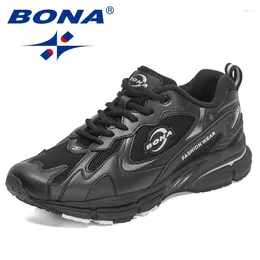 Casual Shoes Bona 2024 Designers Running Men Sneakers Sport Outdoor Breattable Athletic Man Training Jogging Footwear