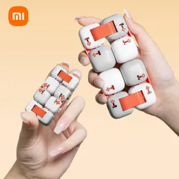 コントロールXiaomi Mitu Finger Bricks Plus Intelligence Smart Finger Infinity Toys Magic Cubes Anti Stress Anxiety Gift Spinner Finger Cubes